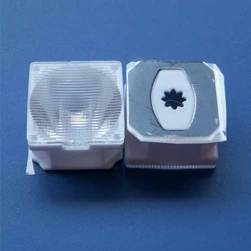21.6mm Square lens with tape 10x90degree oval light spot for CREE XPE|XTE|XBD OSRAM 3131 LEDs(HX-CRF-C)