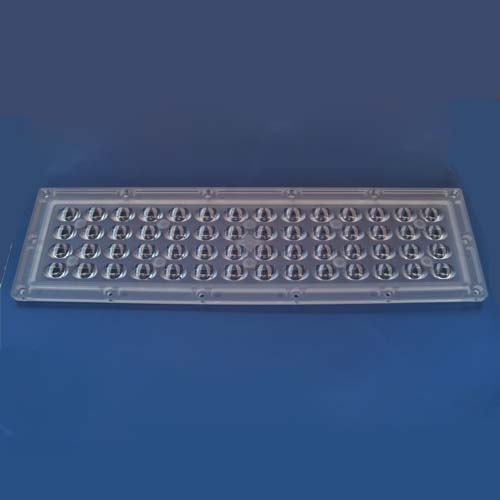 80(5)*135(5)deg 56in1 asymmetric street light Led Lens for CREE XPE,OSRAM OSLON,3535 Leds(HX-4x14WP)