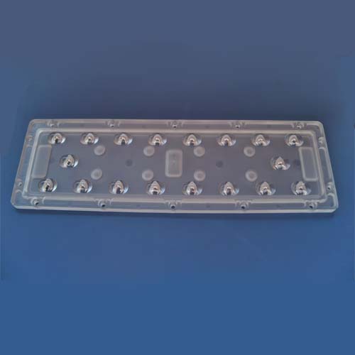 80(5)*135(5)deg 18in1 asymmetric street light Led Lens for CREE XPE,OSRAM OSLON,3535 Leds(HX-2x9W)