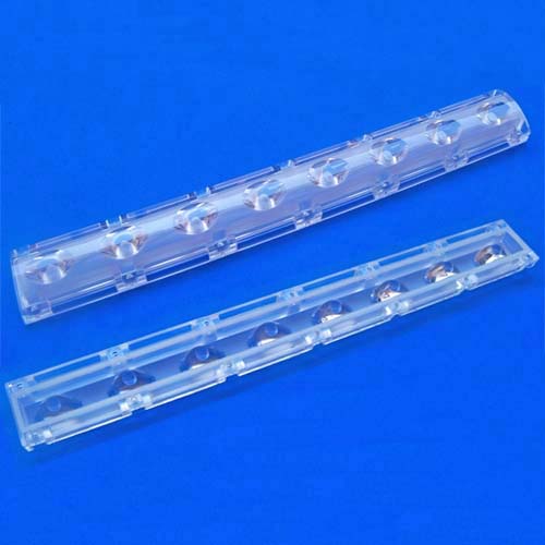 10x65degree 8in1 Linear Led lens for CREE XPL|XPE|XTE,Luxeon T,SeoulZ5P LEDs(HX-LYM04)