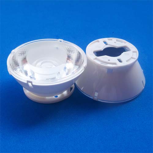 25degree Diameter 62mm Led lens with holder for CREE |OSRAM|Citizen|Bridgelux COB LEDs(HX-62TS-25)