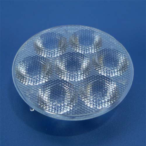 30degree-7in1- Diameter 47mm multi LED lens for OSRAM Square,CREE XPE,3535,3030,LEDs(HX-C47x7-30L)